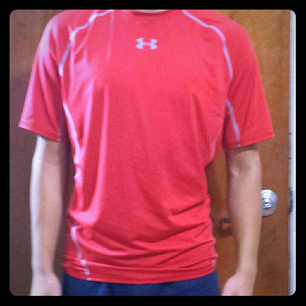 Red compression shirt